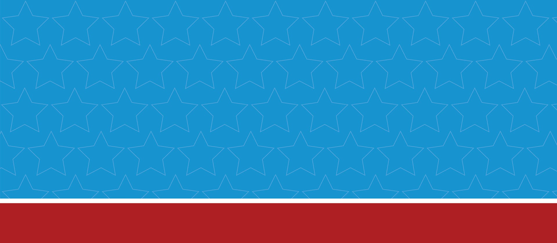 Red, white and blue graphic with stars