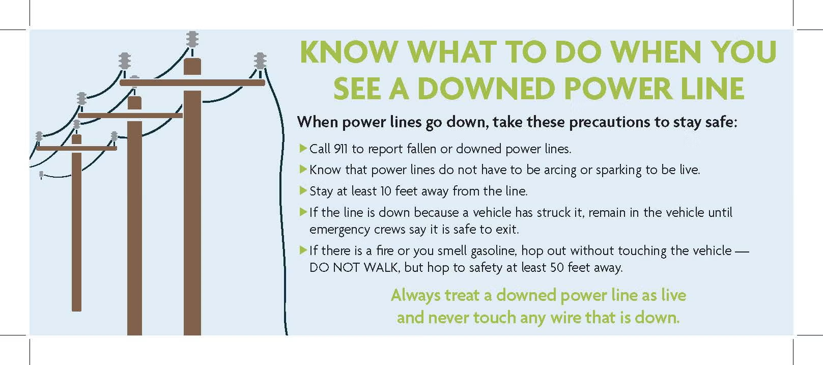 downed power lines precautions